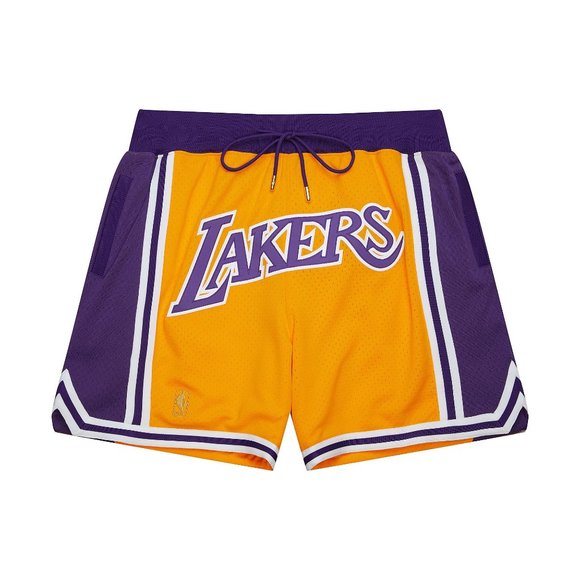 Los Angeles Lakers Mitchell & Ness Authentic NBA x Just Don Mesh Shorts - Picture 3 of 3